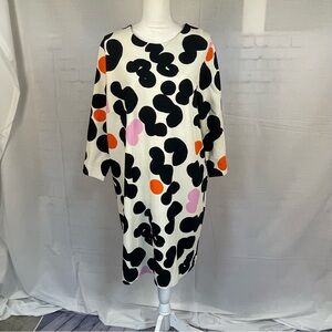 NWT Marimekko Sini Poppari Abstract Print Dress XXL